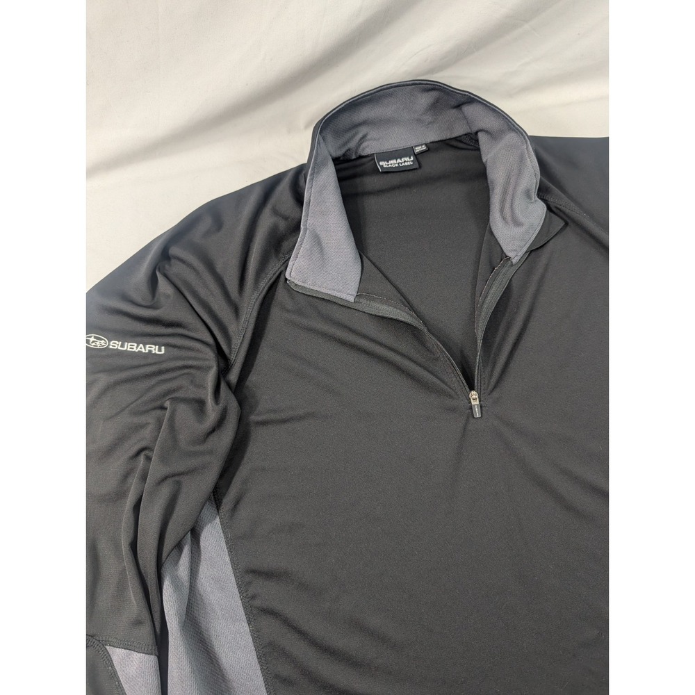 Subaru Black Label  Men XXL Quarter-Zip Eco Poly Pullover Activewear Top